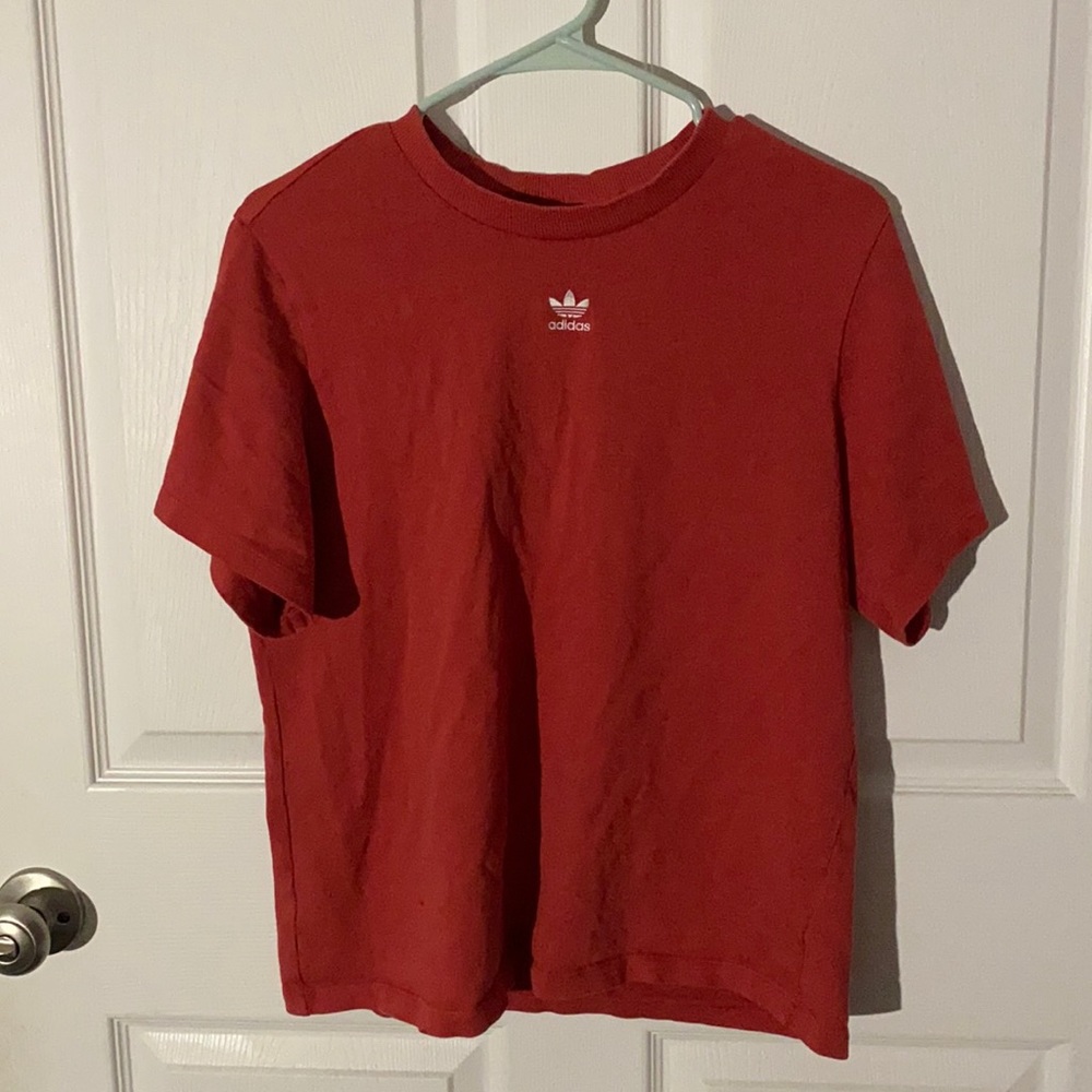 Red Orange Adidas Tee